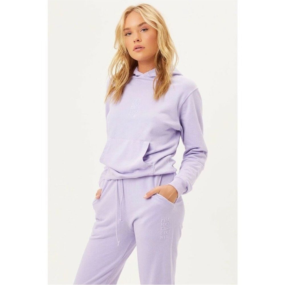 FRANKIES BIKINIS Aiden sweatshirt / hoodie in lavender🤎🐚